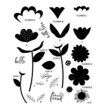 Set Sellos Clear Whimsy Bloom #1 (vista 4)