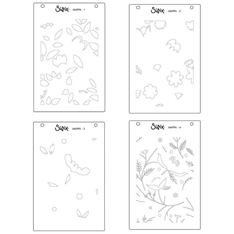 Set Stencil en Capas A6 Happy Garden 2 (vista 3)