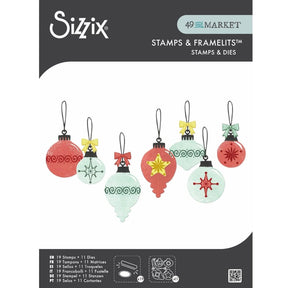 Sellos con Framelits Baubles - Navidad