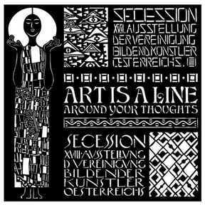 Stencil 18X18cm Klimt art Nouveau