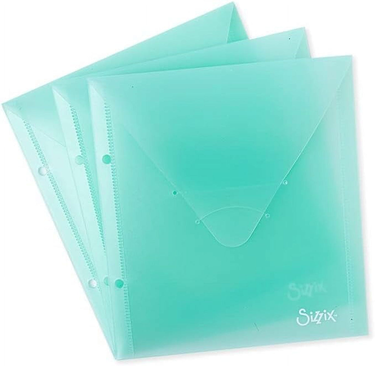 Sobres Sizzix mint julep con troqueles dentro