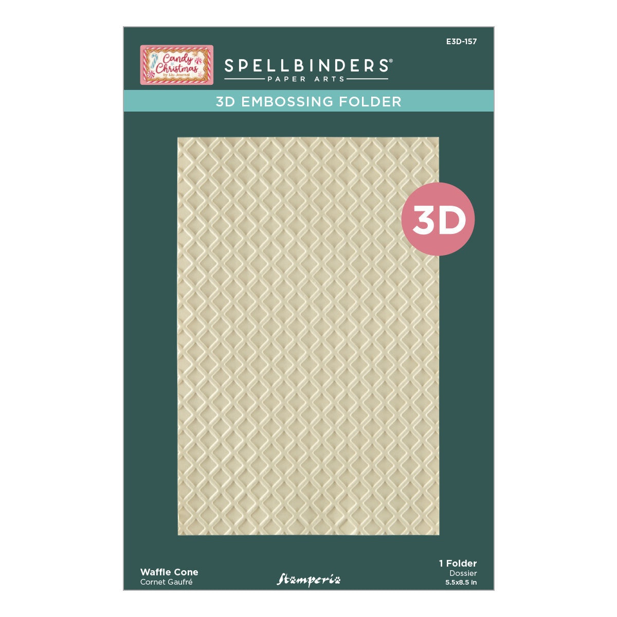 3D EMBOSSING FOLDER Waffle Cone