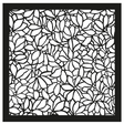 Stencil 18X18cm Patrón de flores de klimt