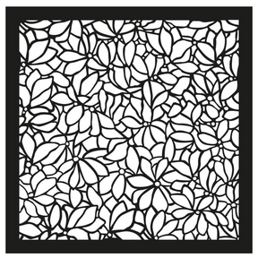 Stencil 18X18cm Patrón de flores de klimt