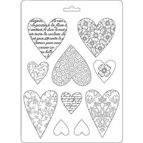 Molde Flexible A5 Corazones