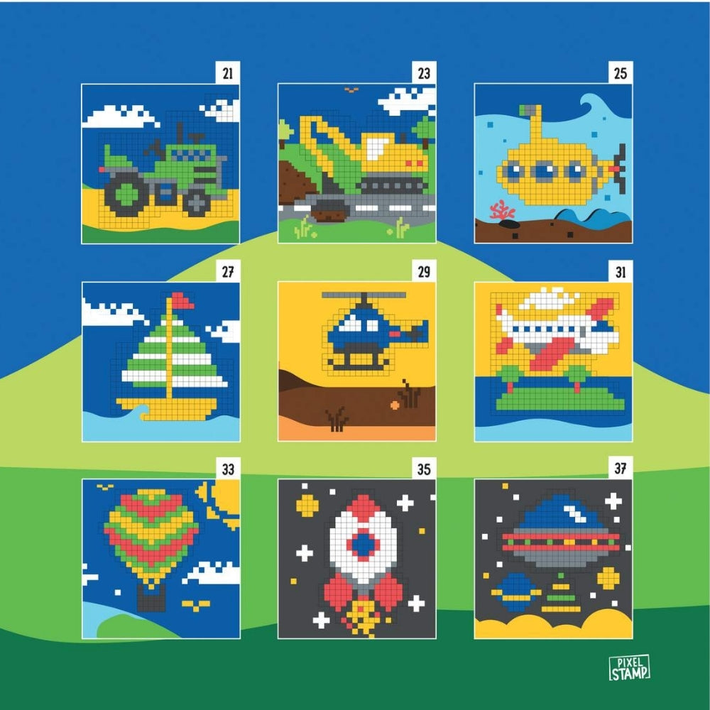 Trodat Pixel Stamp Vehículos detalle