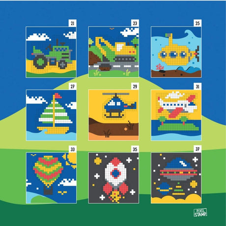 Trodat Pixel Stamp Vehículos detalle