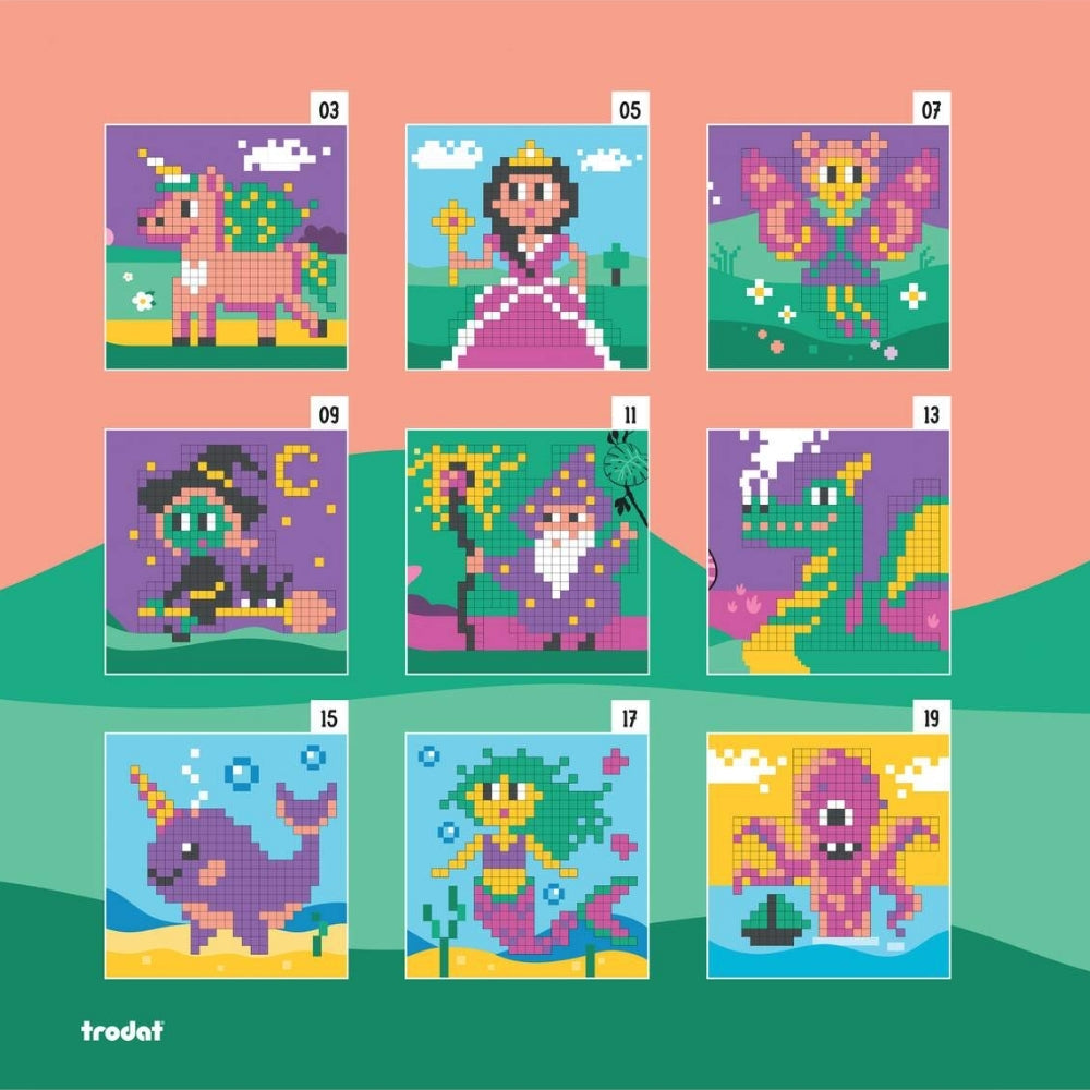 Trodat Pixel Stamp Fantasía set