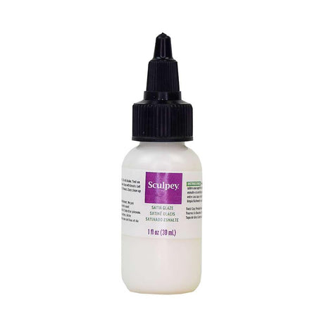 Sculpey Satin Glaze, esmalte satinado de 30 ml para arcilla polimérica horneada
