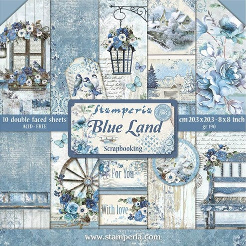 Block de cartulinas "Blue Land" de 20.3x20.3 cm