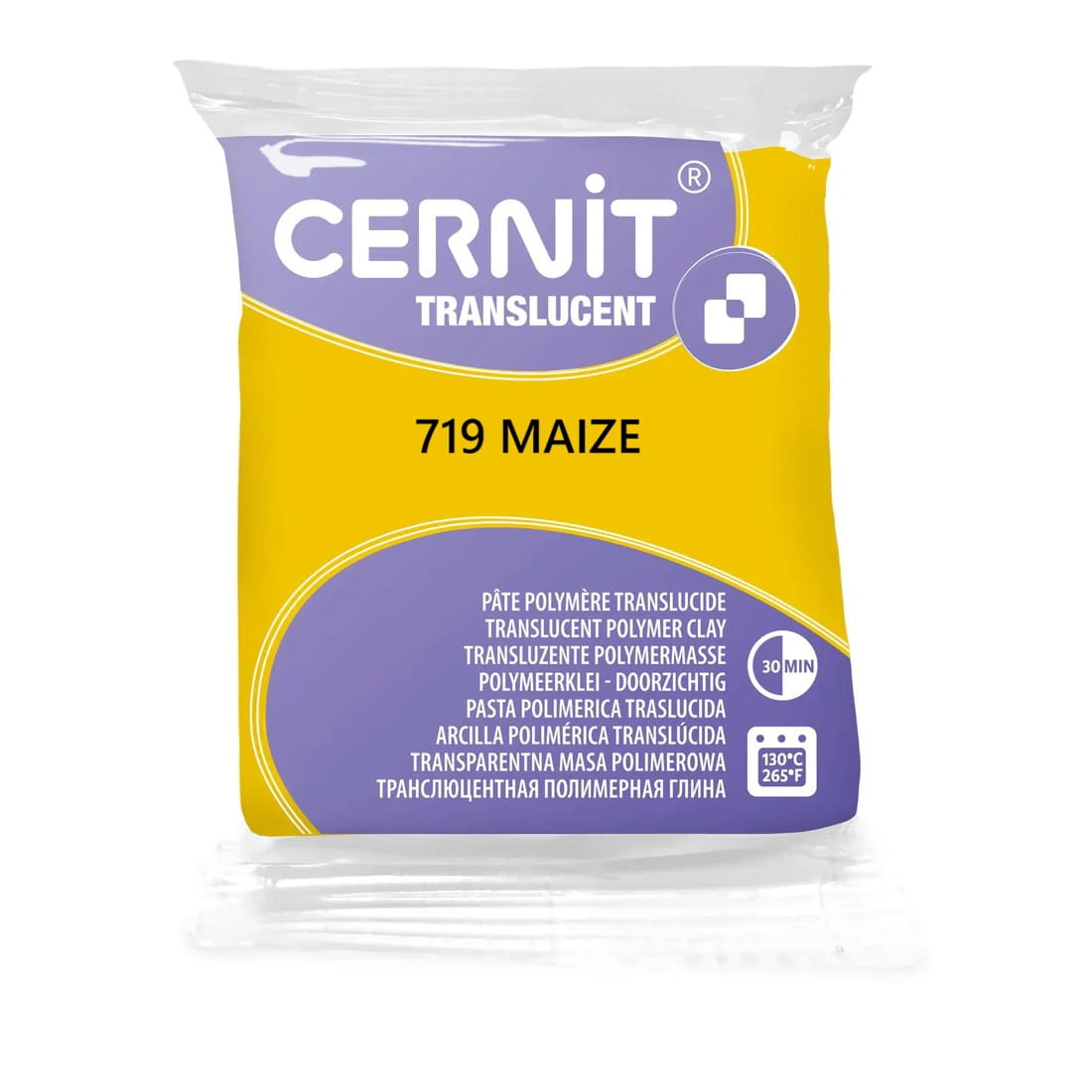 Cernit Translucent Maíz (719) – arcilla polimérica translúcida 56 g