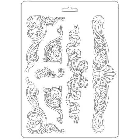 Molde Flexible A4 Decoraciones Clásicas
