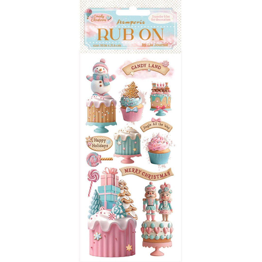 Rub-on Candy Christmas - Pastelitos