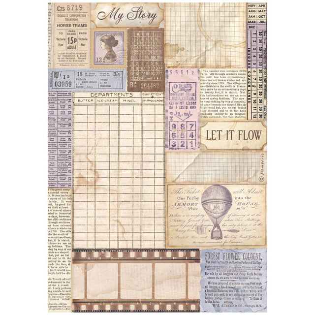 Papel de arroz A4 28gr Quiet Days - Vintage Photography