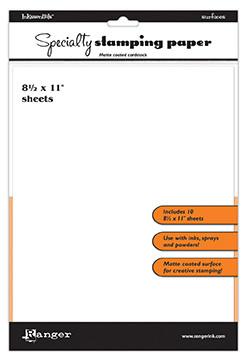 Cartulina para Estampar 21.6x28cm - Blanco Mate x10 hojas