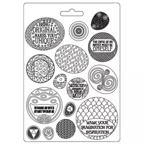 Molde Flexible A4 - Patrones Redondeados Klimt - Stamperia