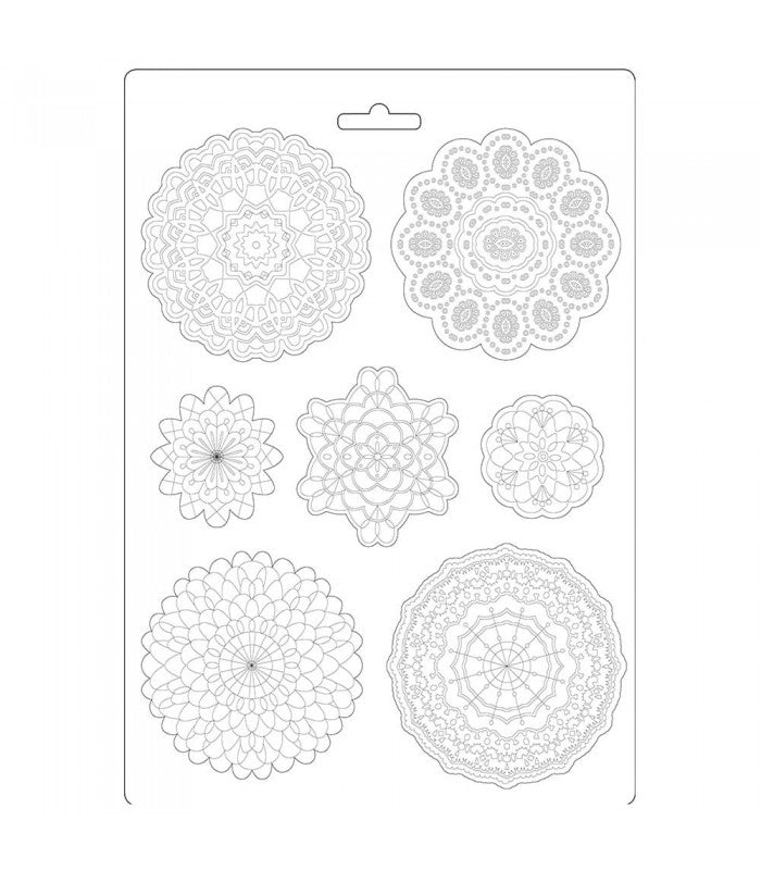 Molde Flexible A4 - Passion Lace Encaje - Stamperia
