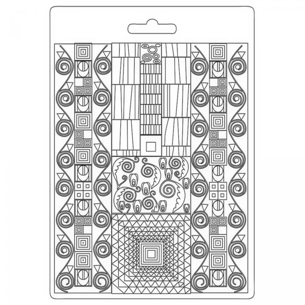 Molde Flexible A5 - Patrones Klimt - Stamperia