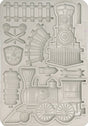 Molde de Silicona A5 Art of Traveling Tren - Stamperia