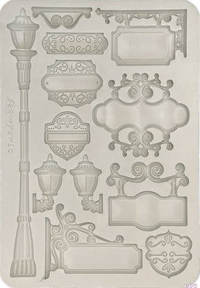Molde de Silicona A5 Art of Traveling Platos - Stamperia
