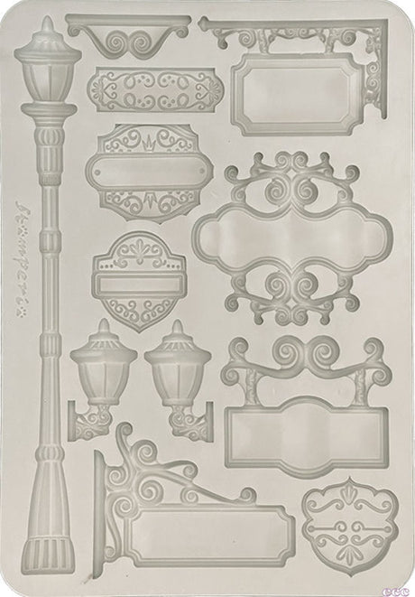 Molde de Silicona A5 Art of Traveling Platos - Stamperia