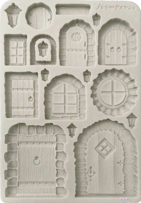 Molde de Silicona A5 Puertas y Ventanas Hidden Grove - Stamperia