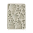 Molde de Silicona A5 Candy Christmas Casitas de Jengibre - Navidad - Stamperia