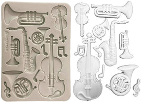 Molde de Silicona A5 Symphony Instrumentos Musicales - Stamperia