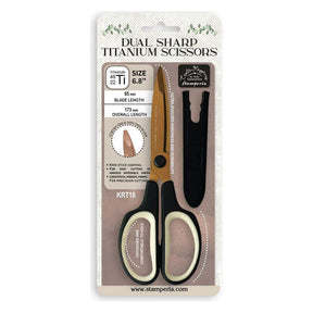 Tijeras de doble filo Titanio con tapa