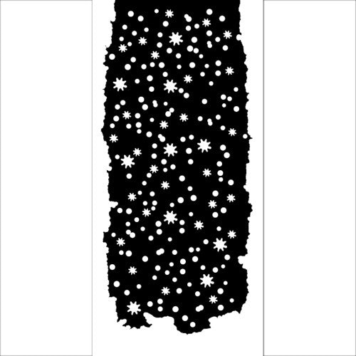 Stencil 12x25cm Winter Valley Estrellas de Nieve - Navidad - Stamperia