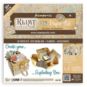 Paper Kit 3D - Caja Explosiva Klimt