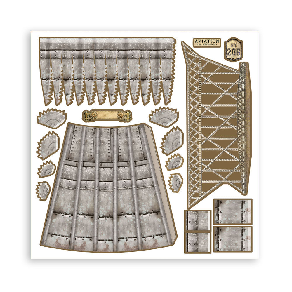 Paper Kit 3D - Aeronave Miniatura Sir Vagabond Aviator (vista 3)