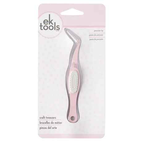Pinza de Precisión Punta Fina Angulada Rosado (vista 3)