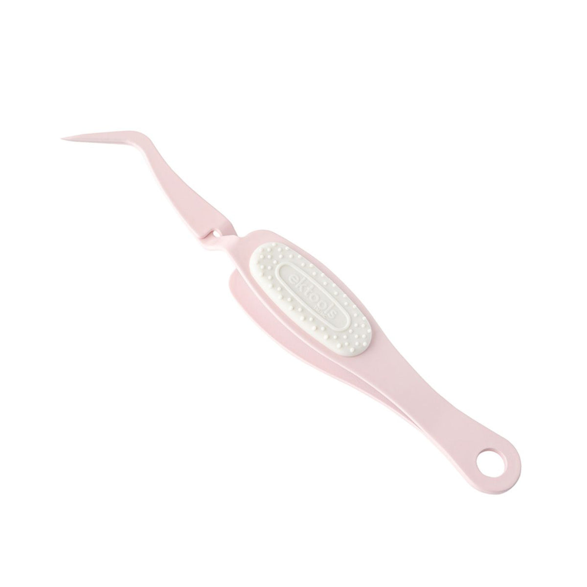 Pinza de Precisión Punta Fina Angulada Rosado (vista 2)