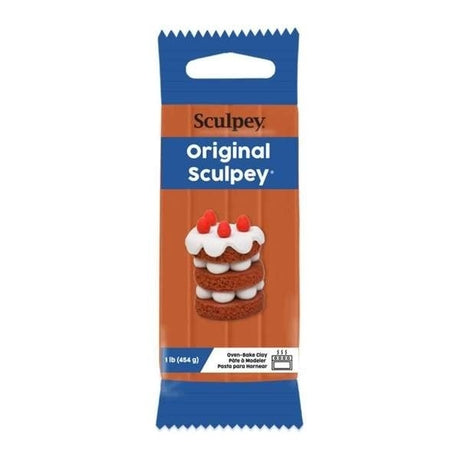 Bloque de arcilla polimérica Original Sculpey color terracota 454 g