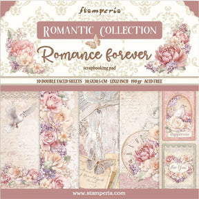 Block de Cartulinas ''Romantic Romance Forever" de 30.5x30.5cm
