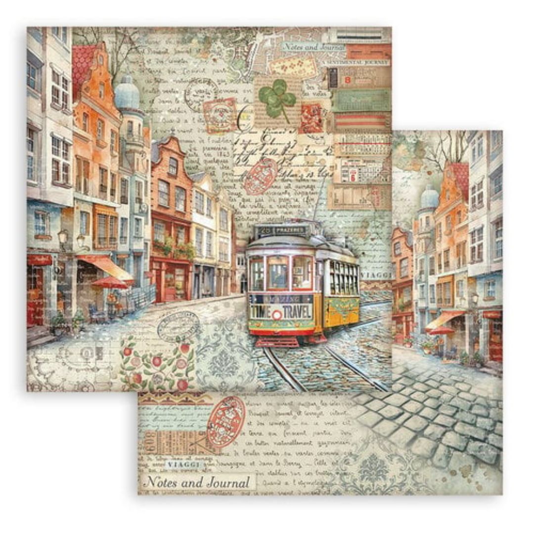 Block de Cartulinas ''Art of Travelling" de 30.5x30.5cm