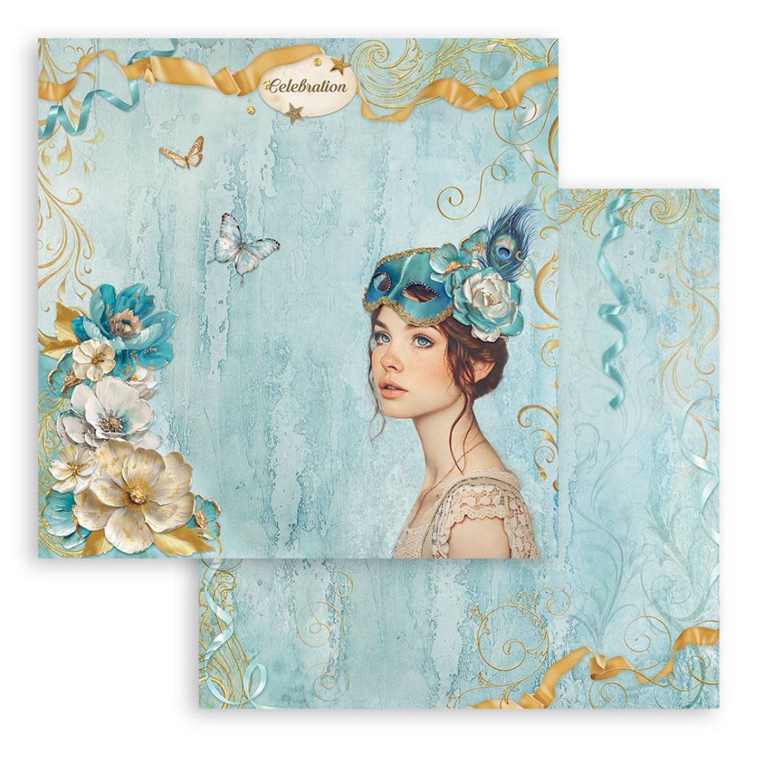 Block de Cartulinas ''Romantic Masquerade" de 30.5x30.5cm