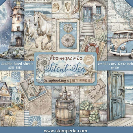 Block de cartulinas "Silent Sea” de 30.5x30.5cm