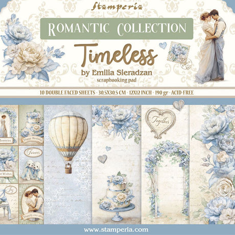 Block de Cartulinas ''Romantic Timeless" de 30.5x30.5cm