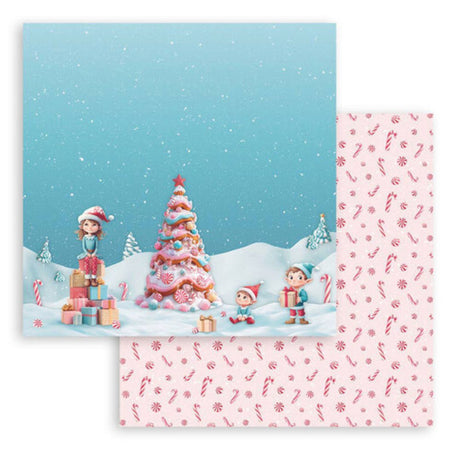 Block de Cartulinas ''Romantic Candy Christmas" de 30.5x30.5cm (vista 5)