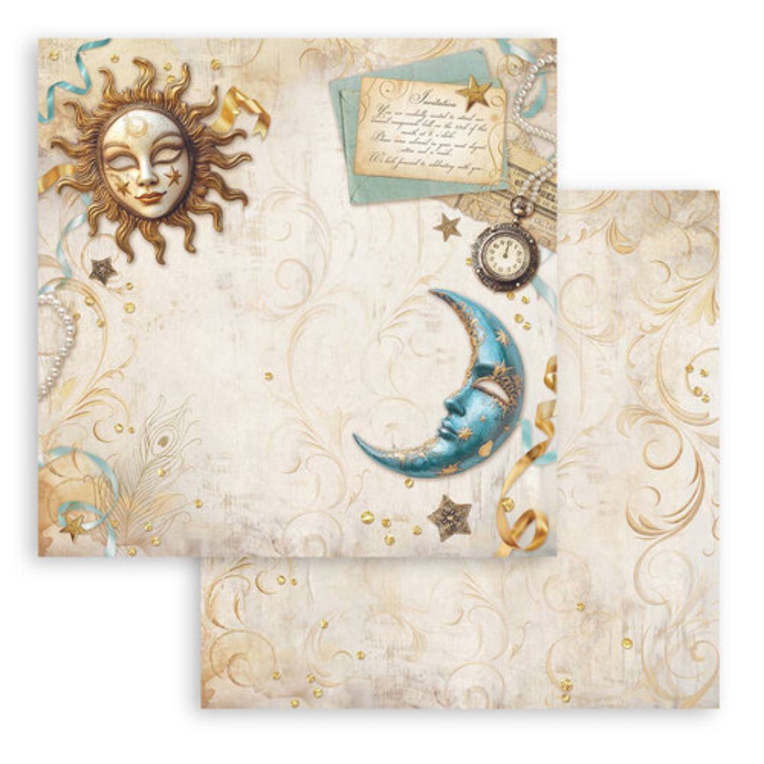 Block de Cartulinas ''Romantic Masquerade" de 20.3x20.3 cm