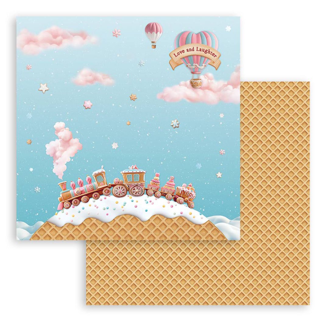 Block de Cartulinas ''Romantic Candy Christmas" de 20.3x20.3 cm