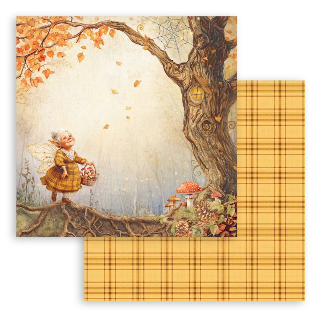 Block de Cartulinas ''Whispering Woods" de 20.3x20.3 cm