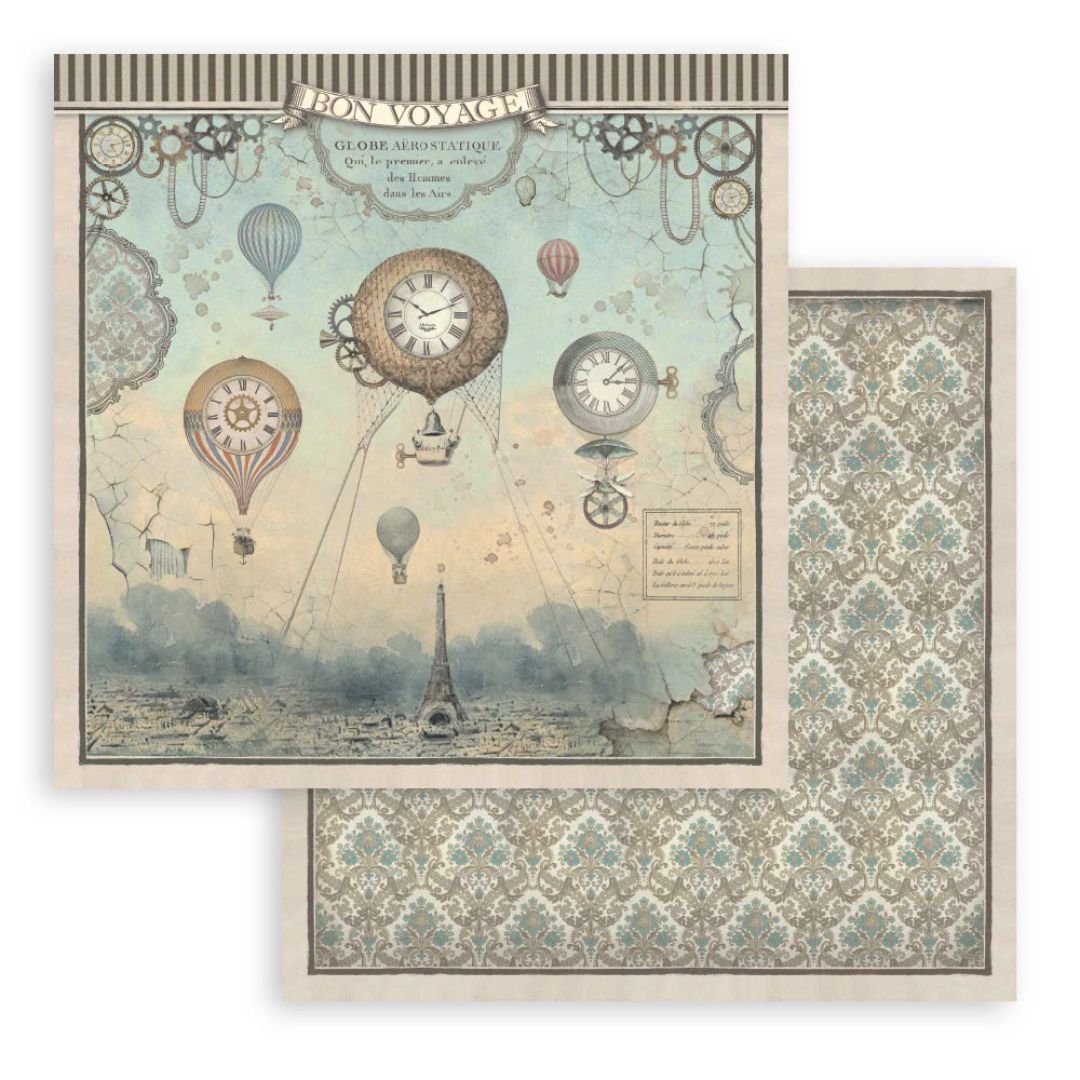 Block de Cartulinas ''Voyages Fantastiques" de 20.3x20.3 cm