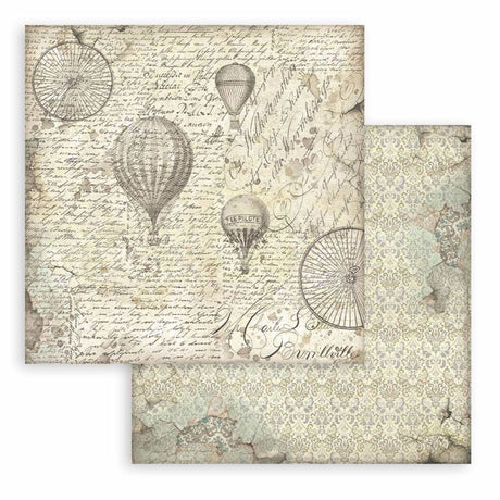 Block de Cartulinas ''Fondos Voyages Fantastiques" de 20.3x20.3 cm (vista 2)