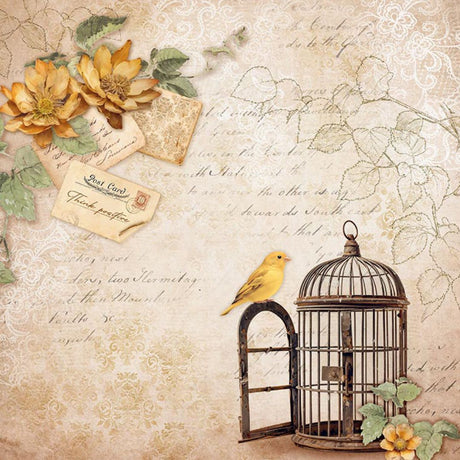 Block de Cartulinas ''Romantic Golden Harmony" de 20.3x20.3 cm - 22hj (vista 5)
