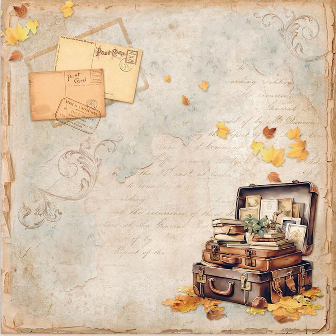 Block de Cartulinas ''Romantic Golden Harmony" de 20.3x20.3 cm - 22hj (vista 3)