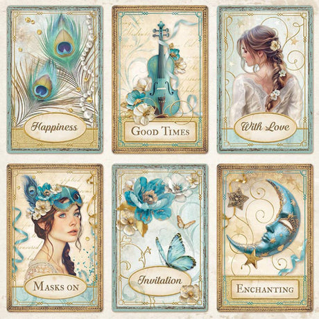 Block de Cartulinas ''Romantic Masquerade" de 20.3x20.3 cm - 22hj (vista 5)