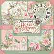 Pack de Cartulinas House of Roses 30.48x30.48cm - 22 hojas - Stamperia